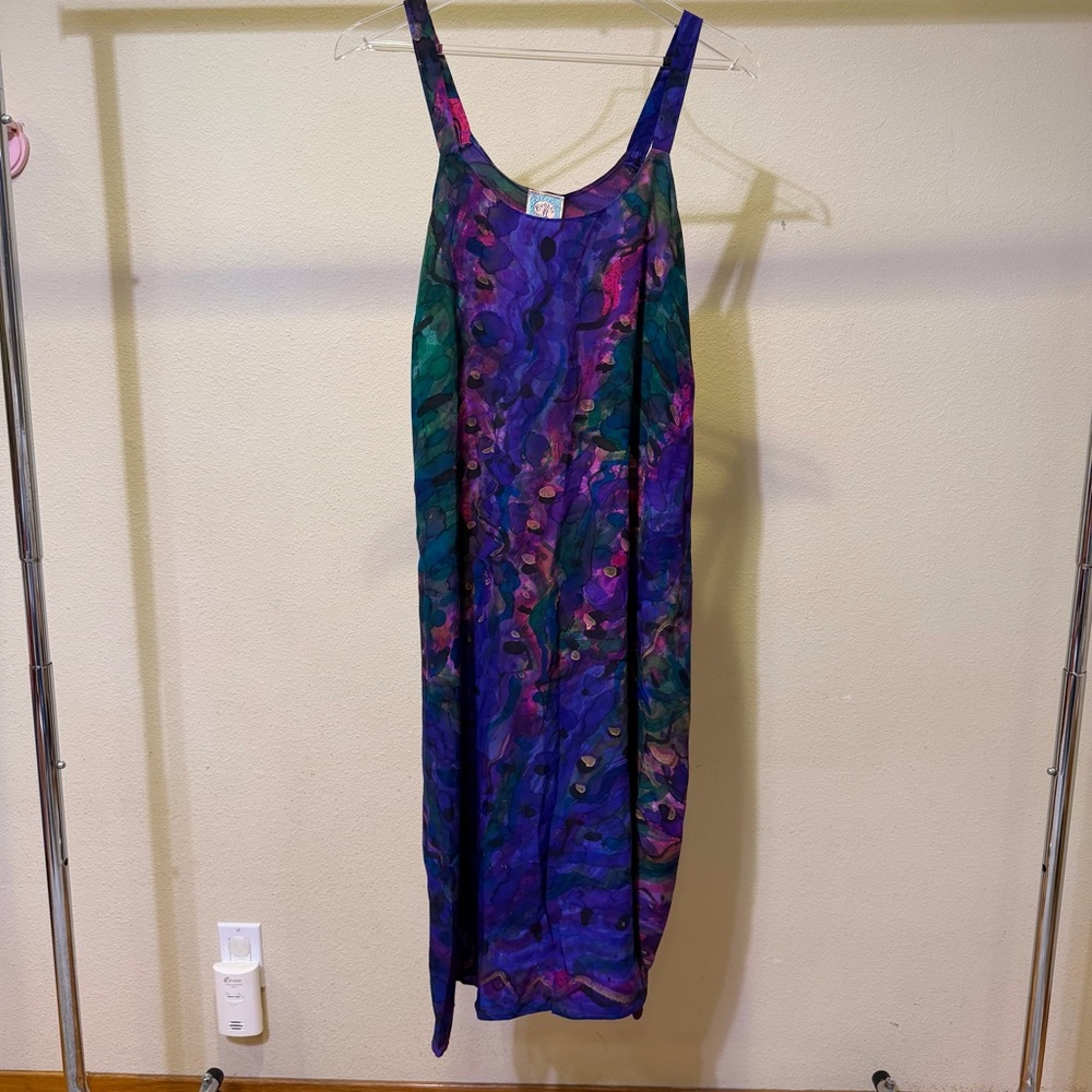 Multicolor Sleeveless Maxi Dress